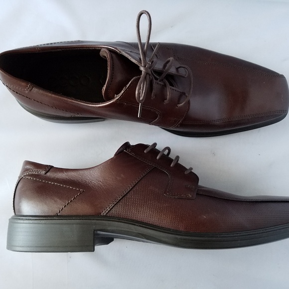 ecco brown leather shoes